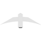 Ekena Millwork Bellingham Architectural Grade PVC Gable Bracket, 36"W x 10 1/2"H x 2"D x 4"F, 7/12 Pitch GBP036X11X0204BEL00 - alternate 2